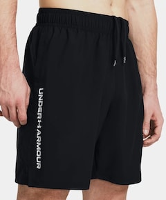Ua Woven Wdmk Shorts-grn heren shorts zwart