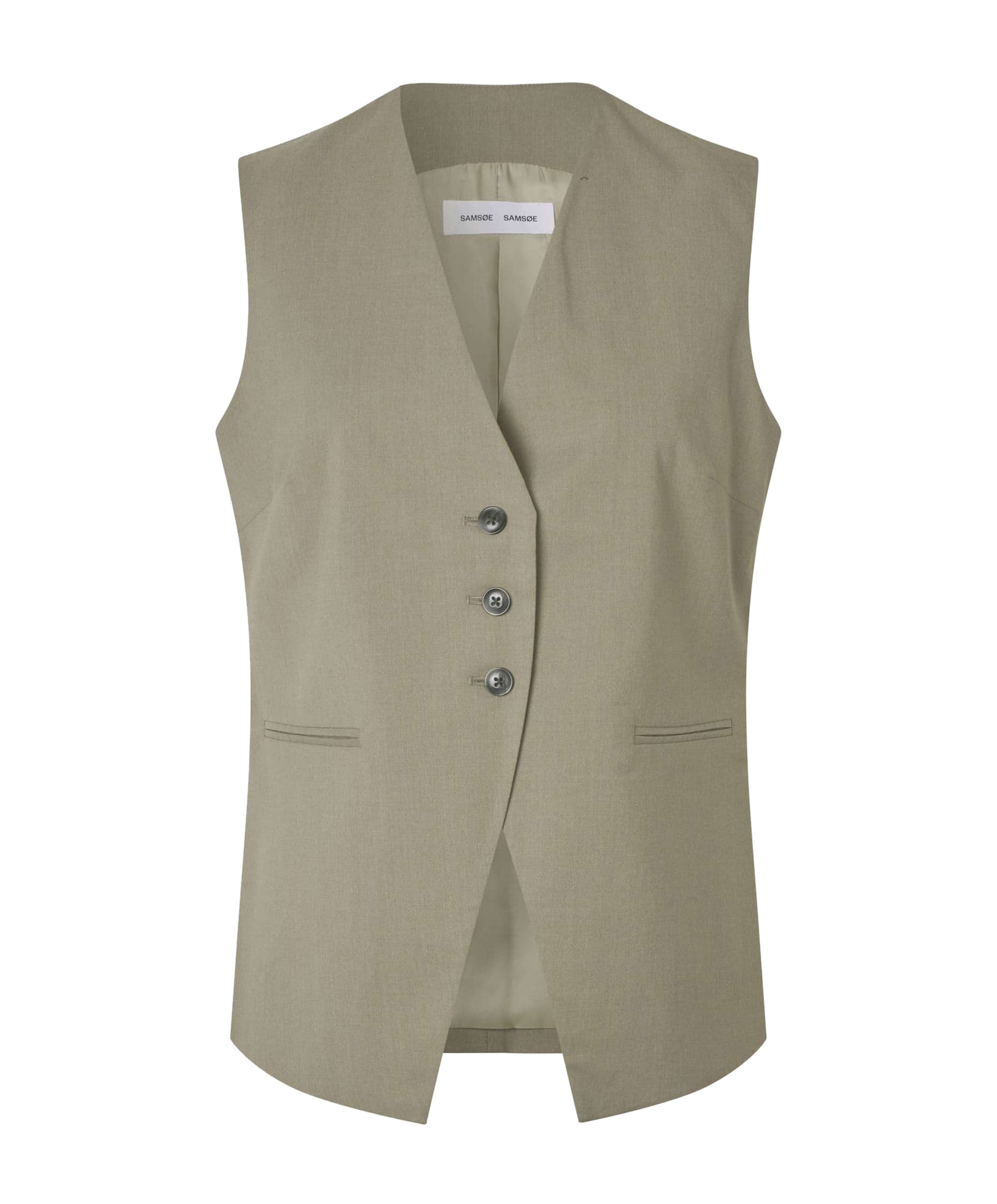 Dames gilet groen