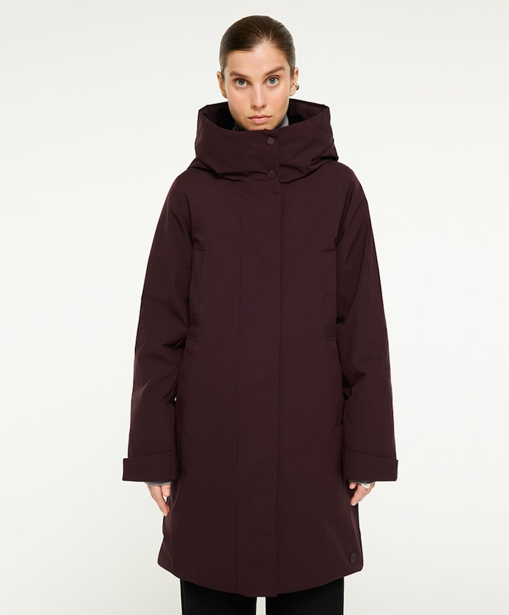 Dames jas bordeaux