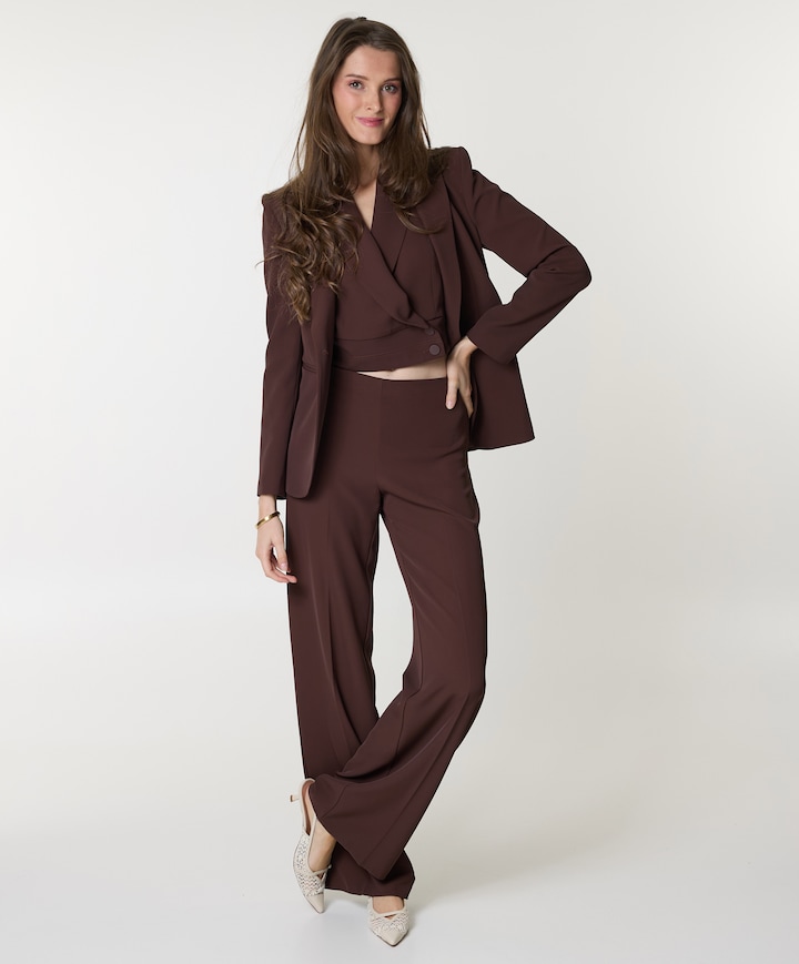 Rewi dames pantalon bruin