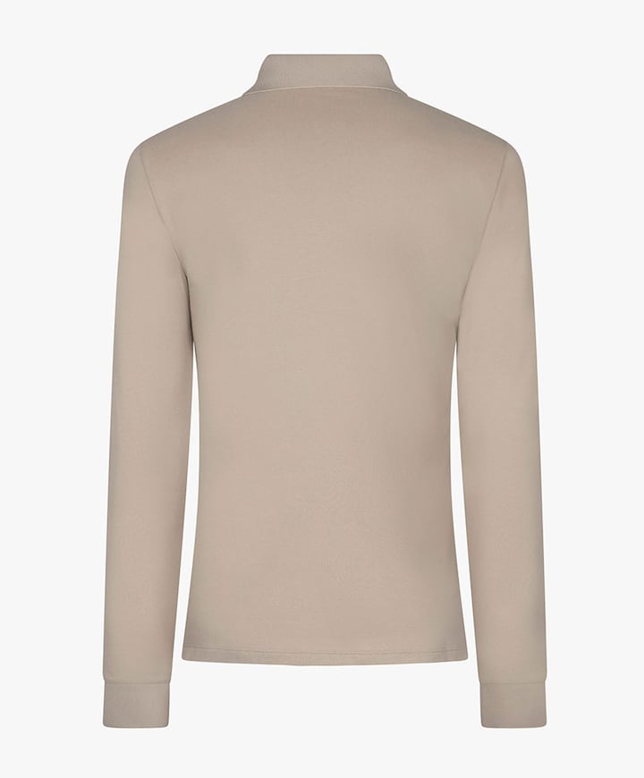 Heren polo beige