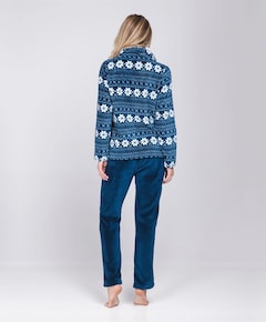 Dames huispak blauw