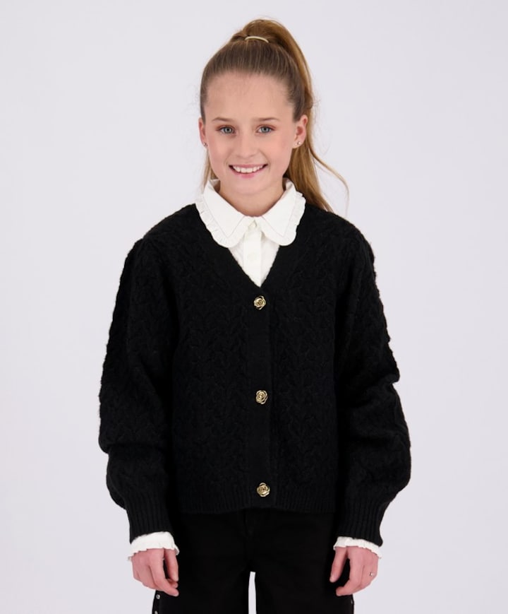 Meisjes vest zwart