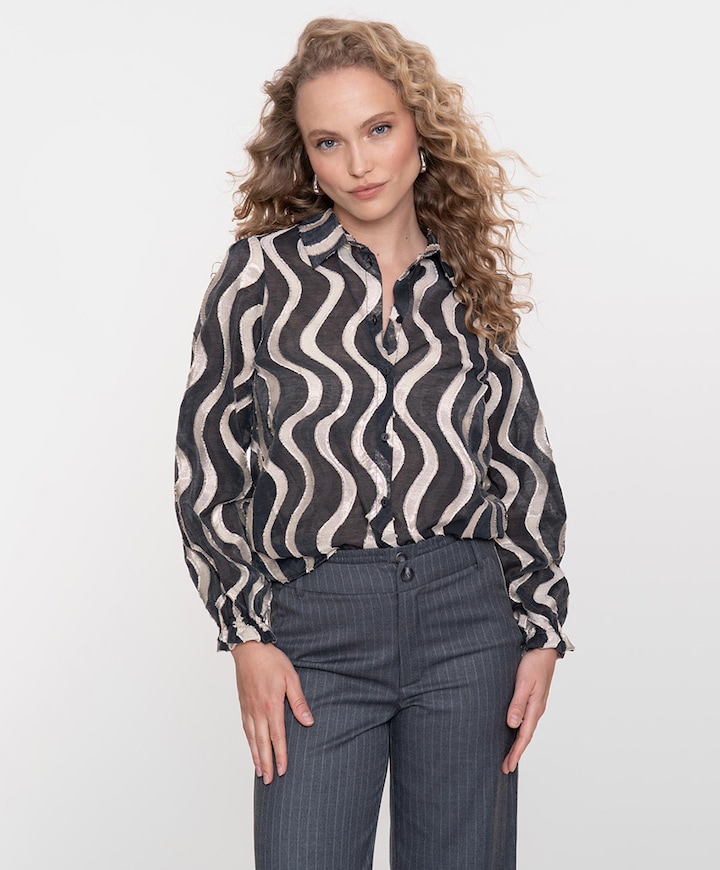 Dames blouse zwart
