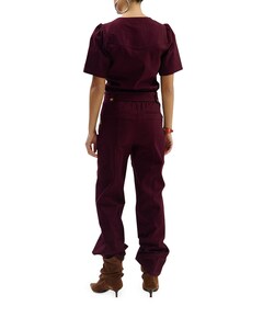 YAEL-JS LONG dames jumpsuit bordeaux