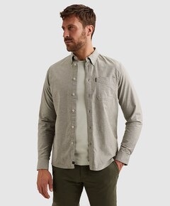 Heren overhemd lange mouw groen