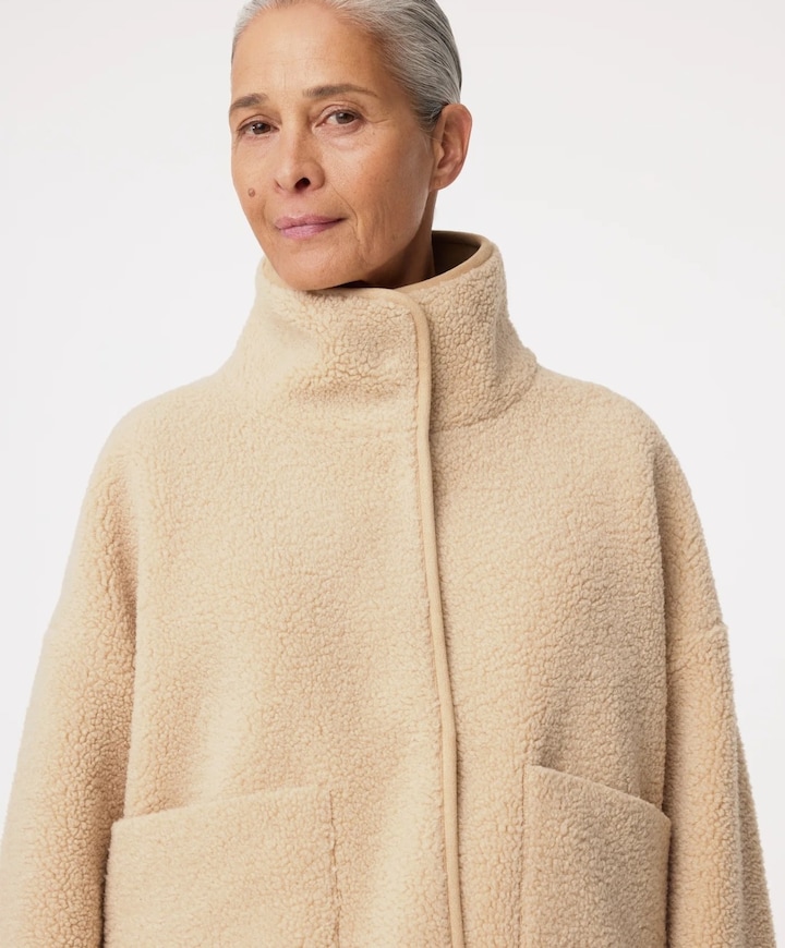 Dames jas beige