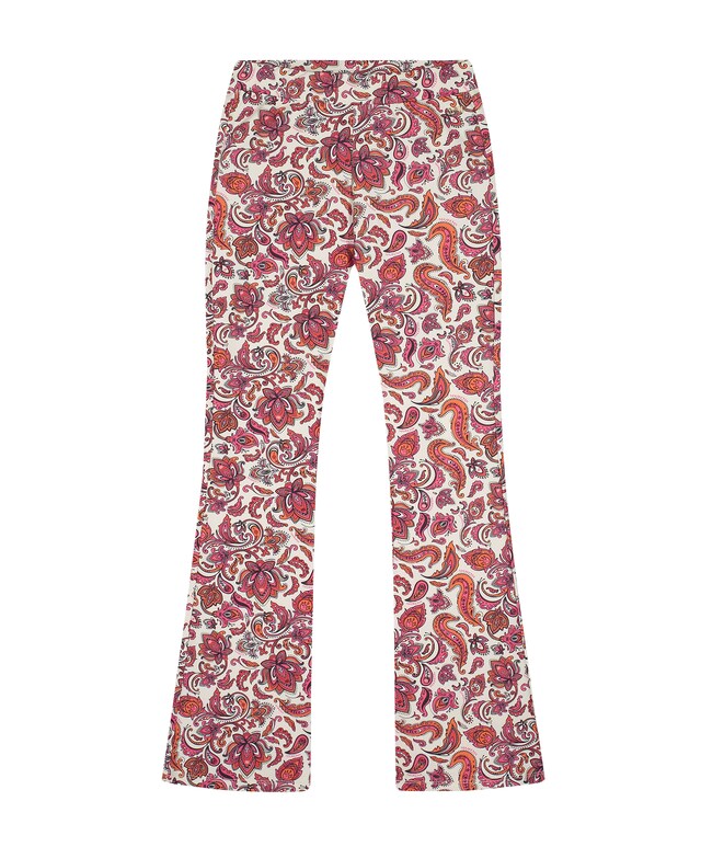 Printed Flared Pants broek roze