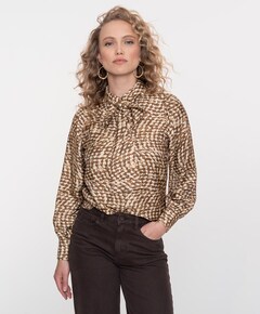 Dames blouse bruin
