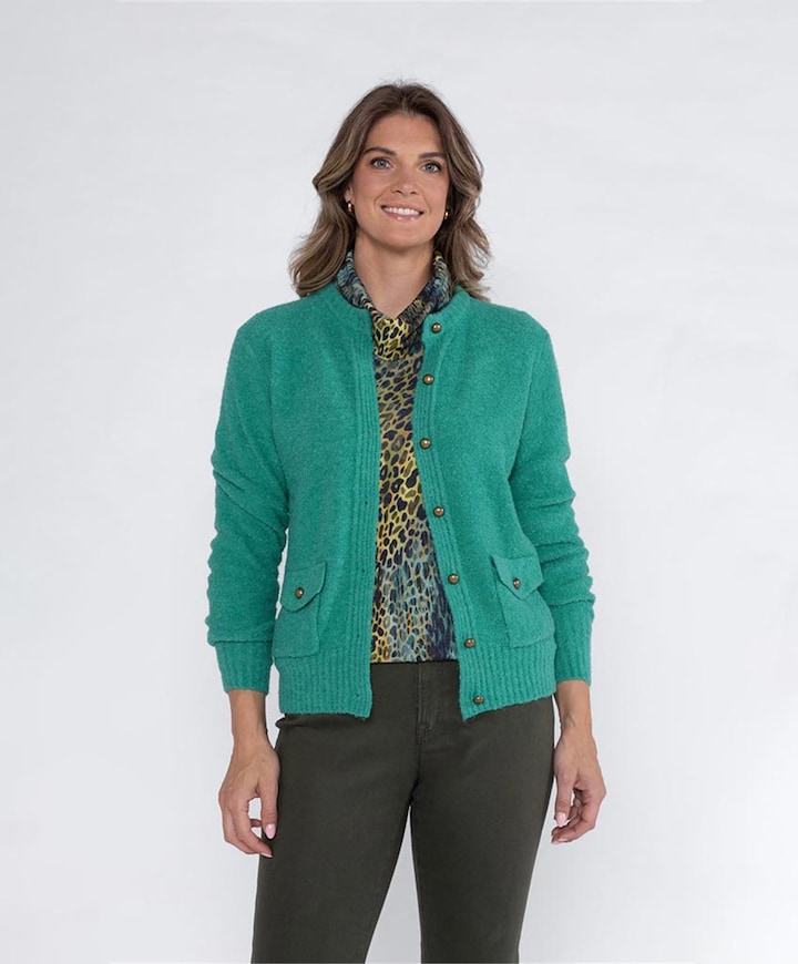 Dames vest groen