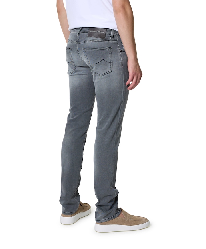 Nick Slim 5 Pocket jeans grijs