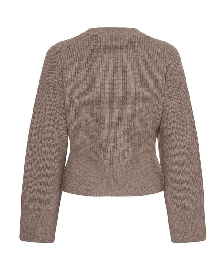 Dames vest bruin