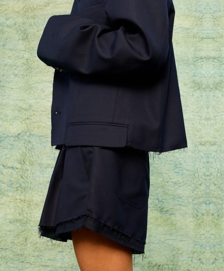 Dames blazer blauw