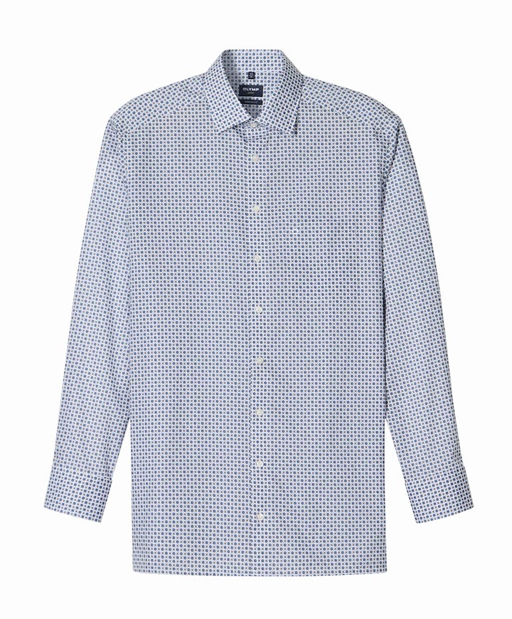 Overhemd lange mouw blauw