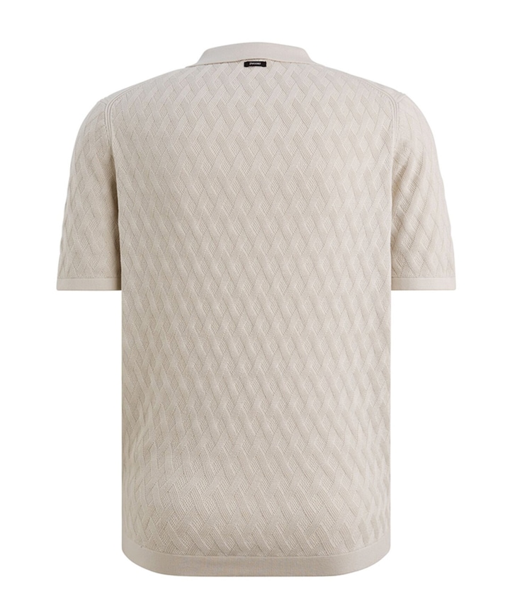 Heren polo beige