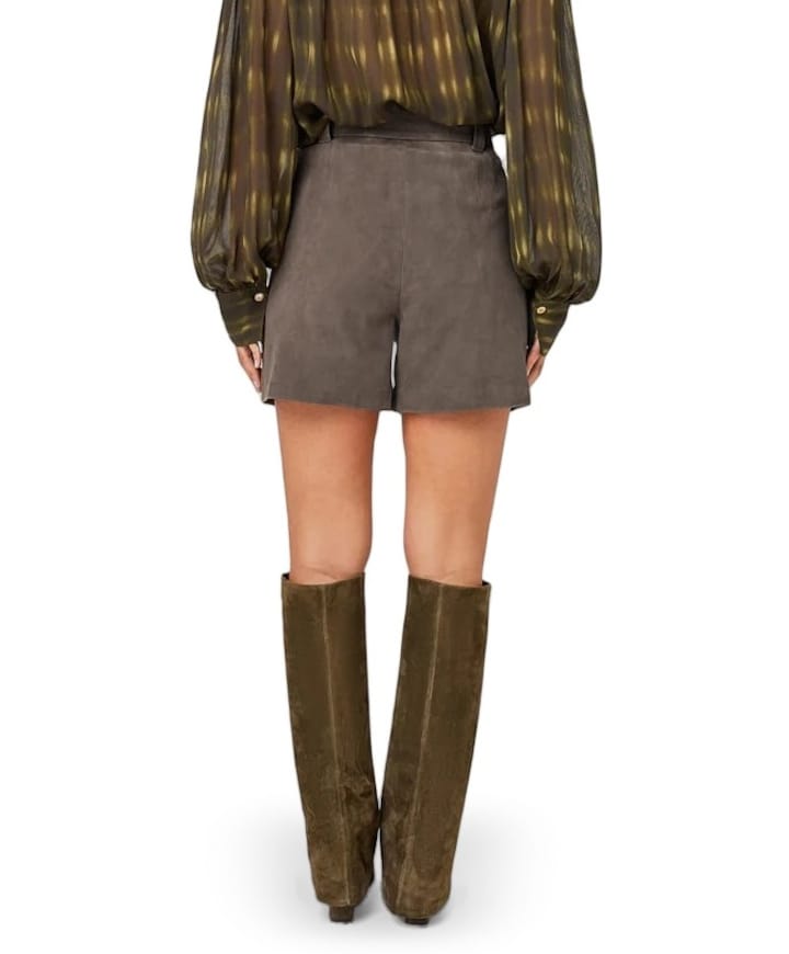 Sindi Suede dames korte broek bruin