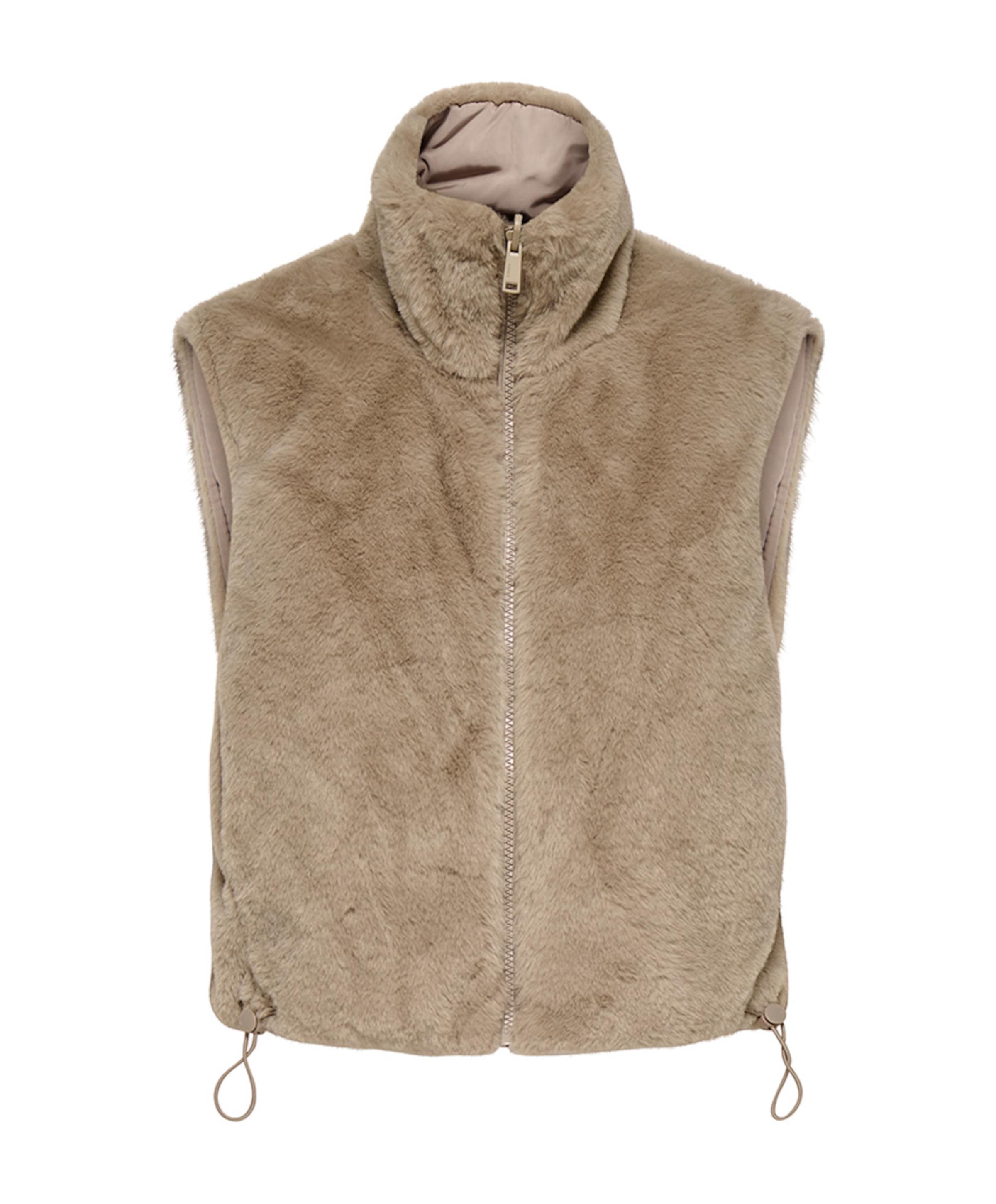 Dames gilet beige