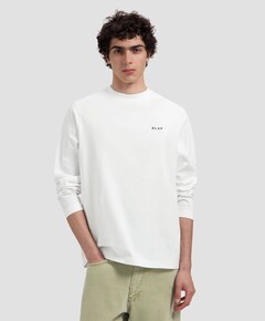 Heren longsleeve wit