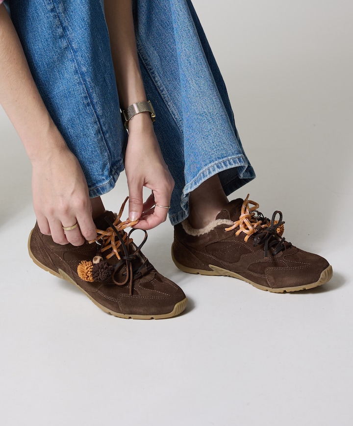 Alexia dames sneakers bruin