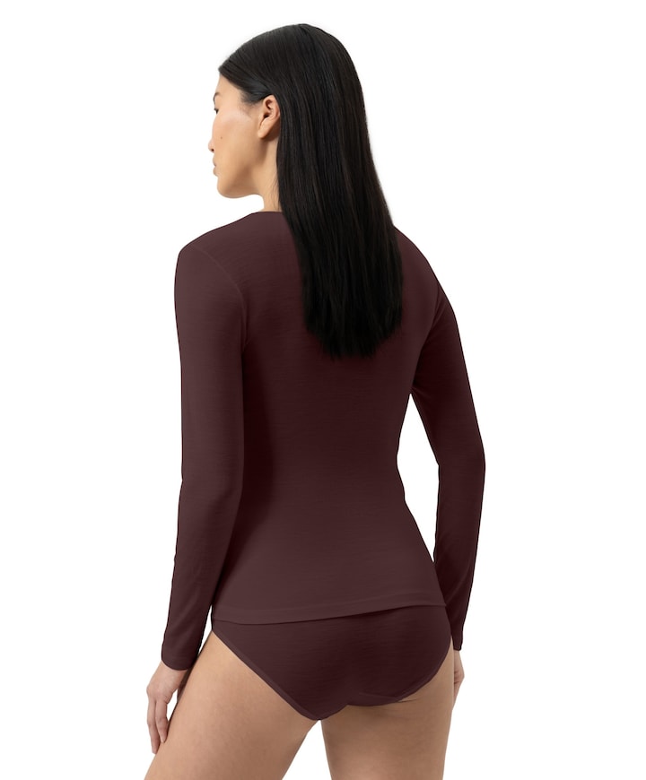 Dames T-shirt bordeaux