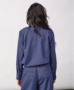 Dames blouse blauw