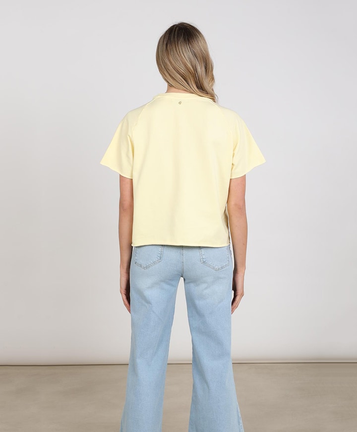 Dames T-shirt geel