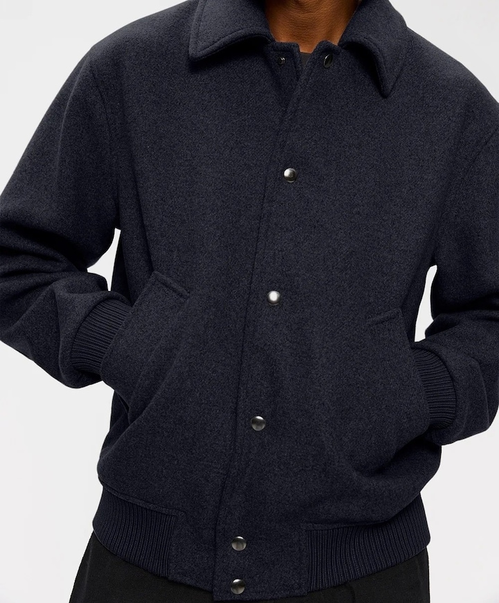 Heren jas blauw