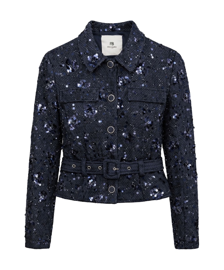 Dames jas blauw