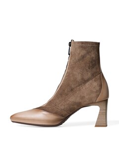 Atlanta dames enkellaarzen beige