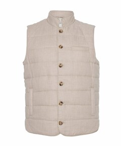 Heren bodywarmer beige
