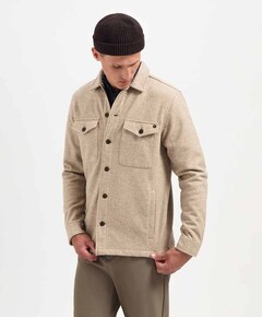 Overhemd lange mouw beige
