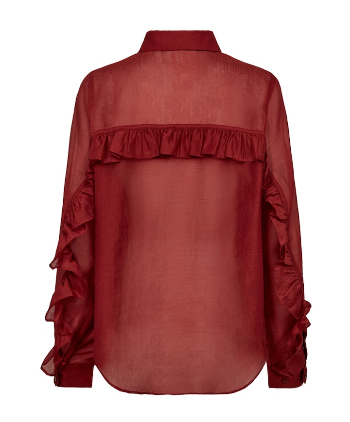 Dames blouse bordeaux