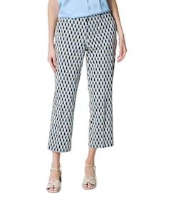 3/4 dames broek blauw