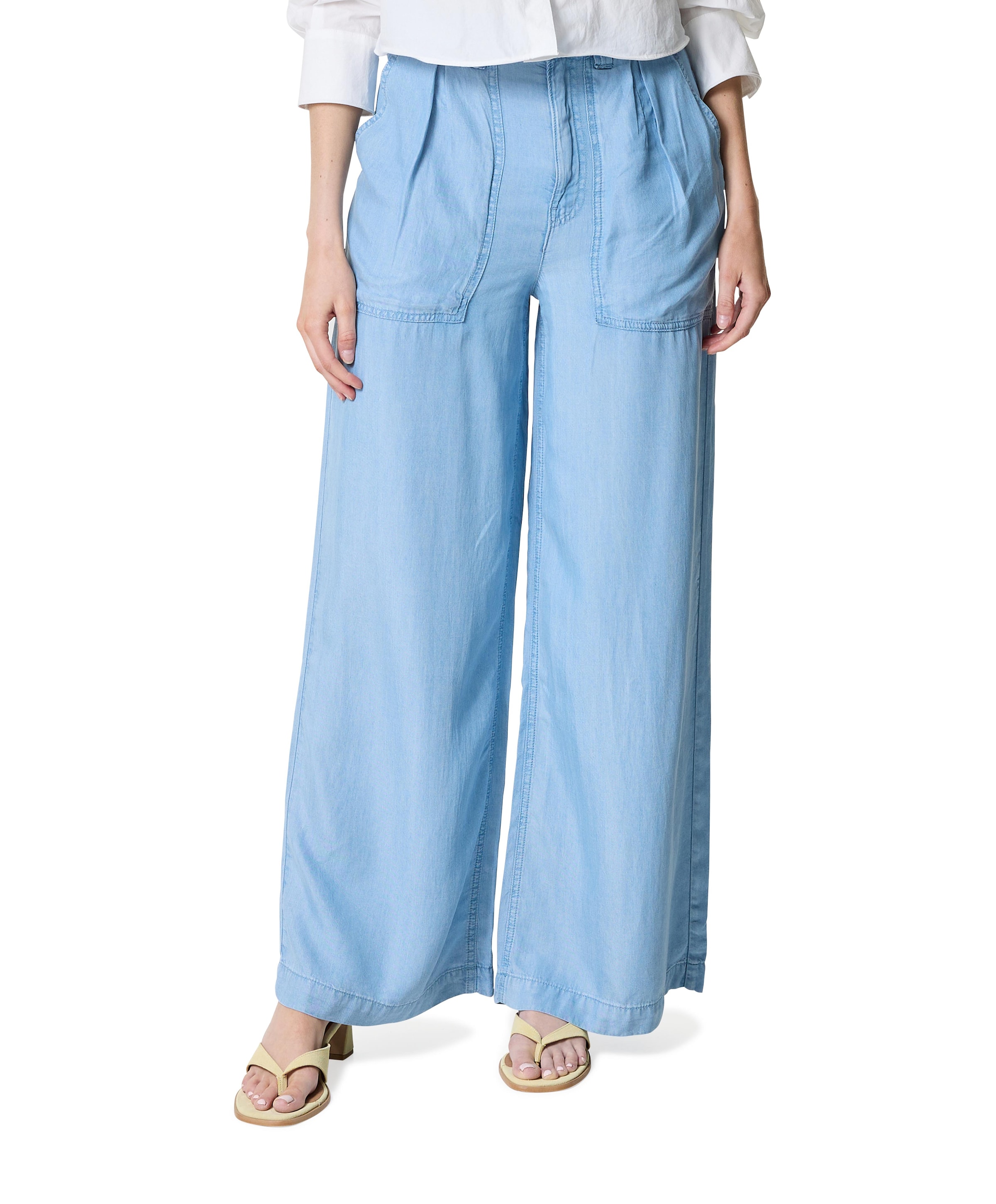 dames broek blauw