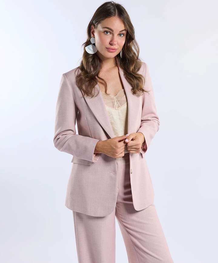 Dames blazer roze