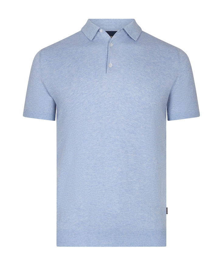 Heren polo blauw