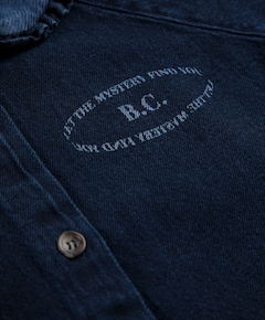 Meisjes blouse lange mouw blauw
