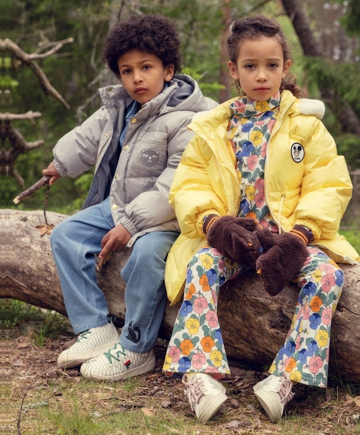 Violas Aop Flared meisjes broek multicolor