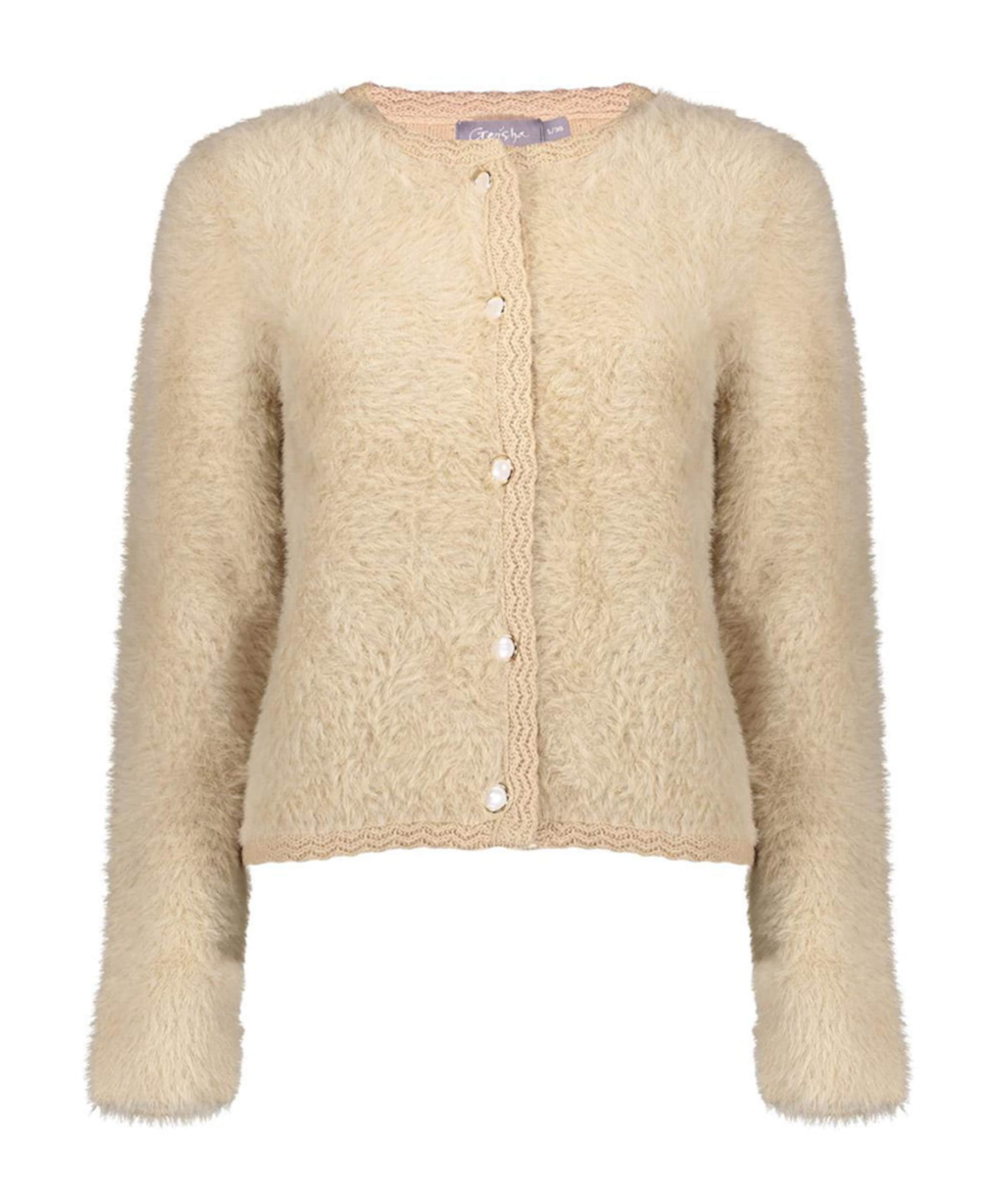 Dames vest beige
