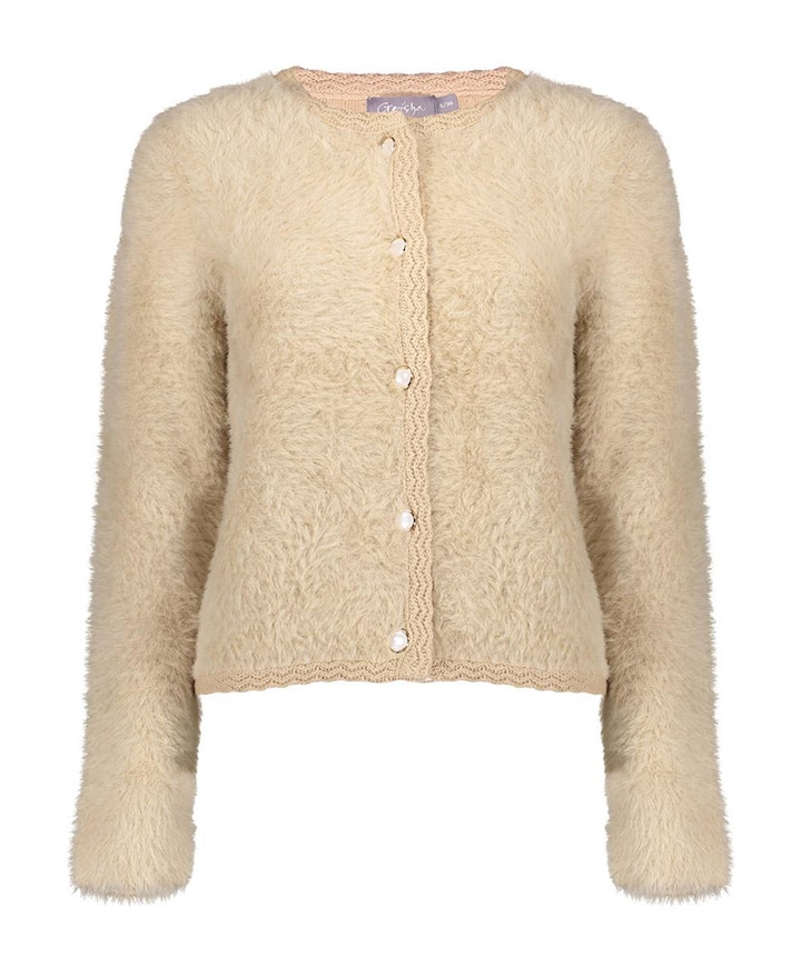 Dames vest beige