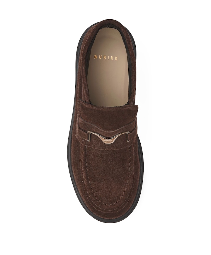 Ella Monroe dames loafers bruin