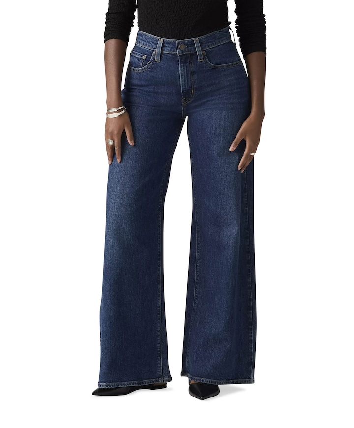 728 HR WIDE LEG WOODSTOCK WIDE LEG dames jeans blauw