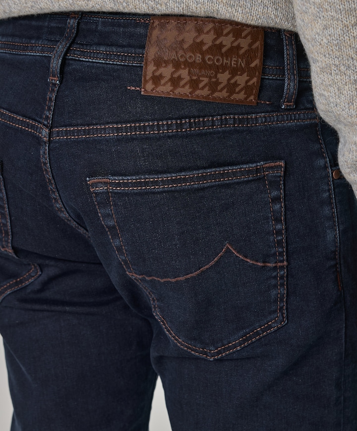 Nick Slim 5 pkt heren jeans blauw