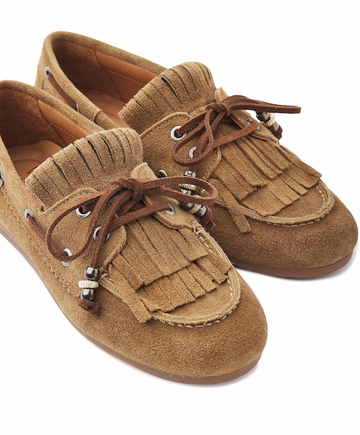Dames mocassins June Loua bruin