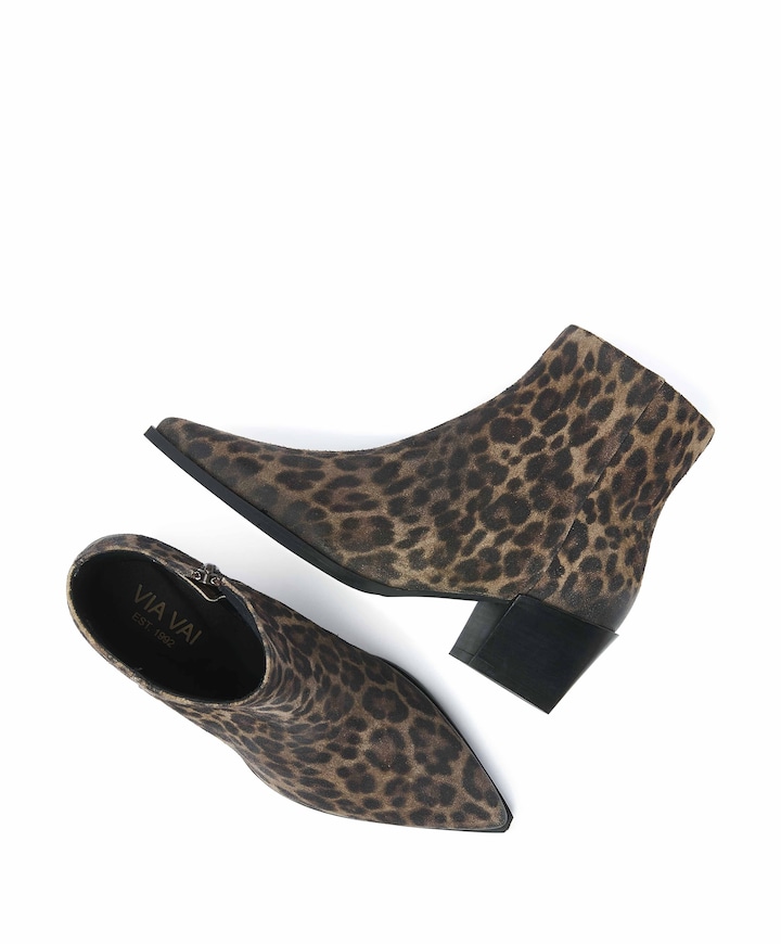 Kate Malina dames enkellaarzen bruin