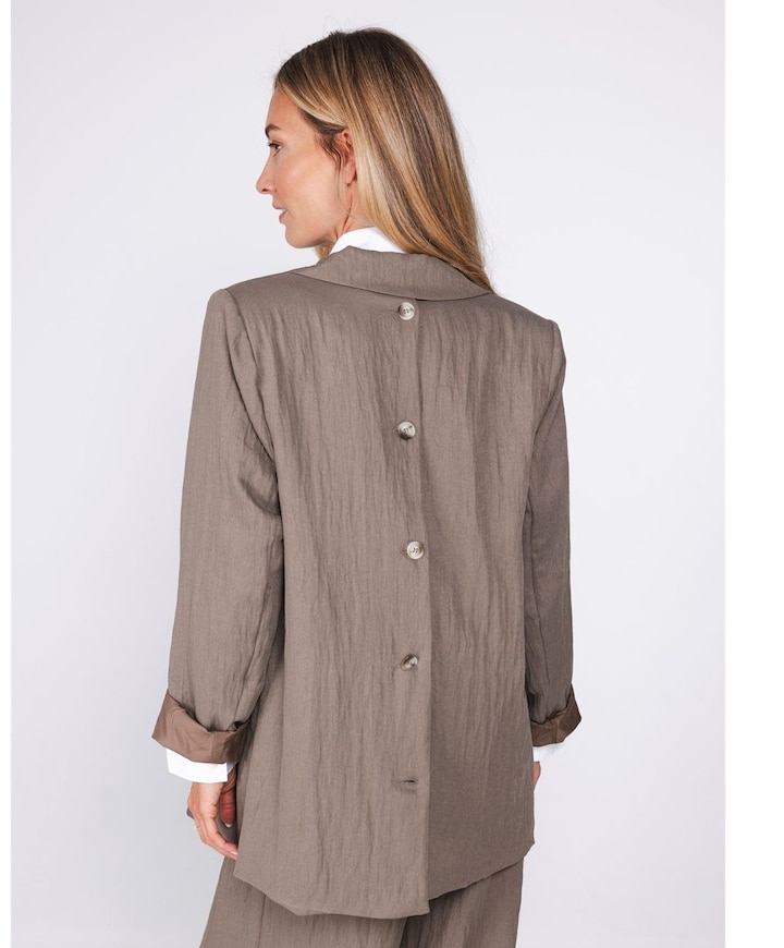 Dames blazer bruin