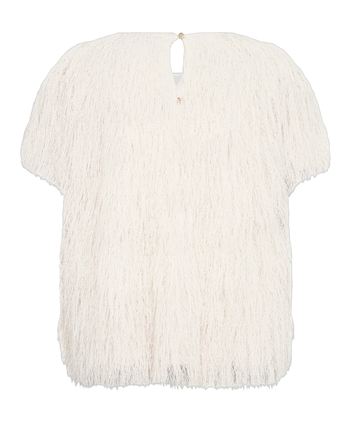Dames top ecru