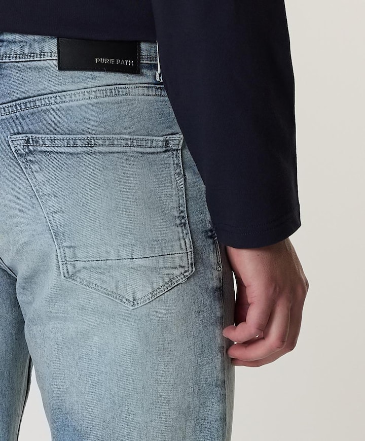 The Ryan Slim Fit Jeans heren jeans blauw