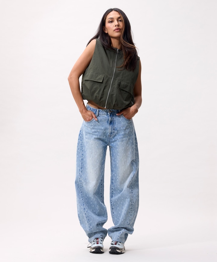 Dames gilet groen
