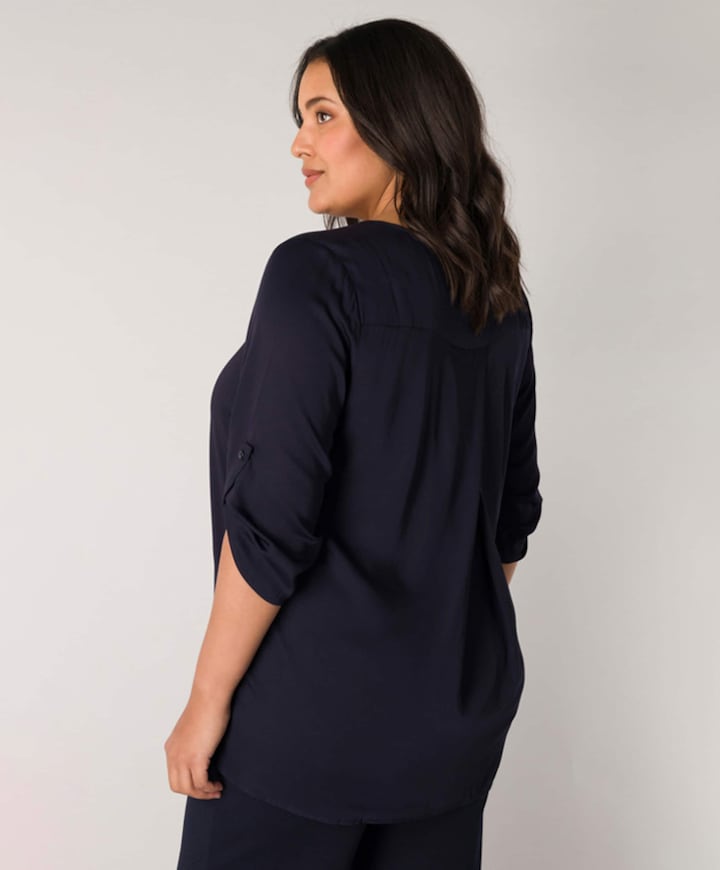 Dames blouse blauw